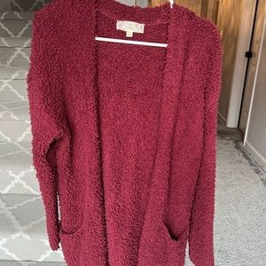 Burgundy cardigan